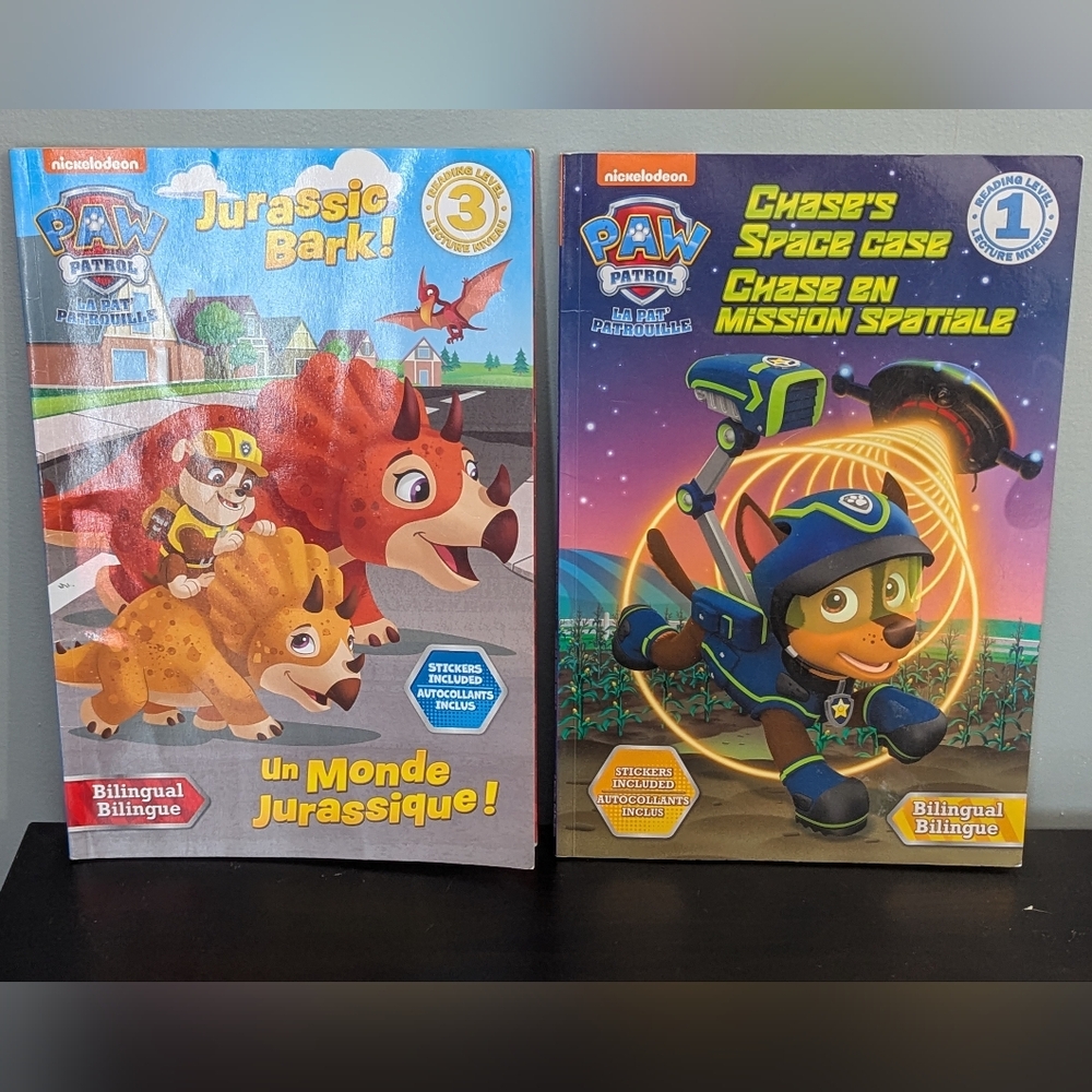 5/$10 📚 Paw Patrol‎ Bilingual Reading Level 1&3 Books